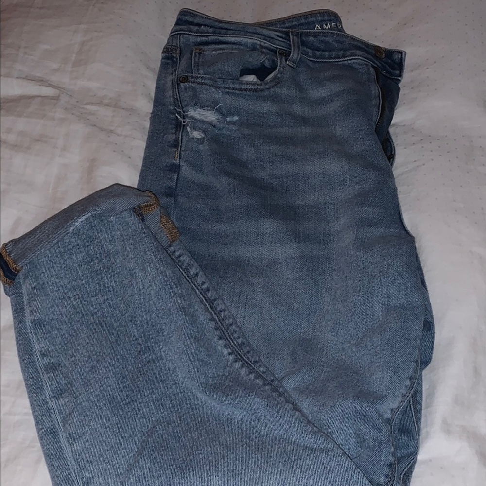 American Eagle Outfitters Blue Mom Jeans